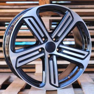 R16x7 5X112 ET 45 57.1 BK795 (XF092) Black Polished (MB) For VW