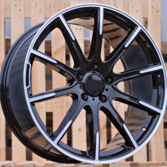 R19x8.5 5X112 ET 36 66.6 FE236 (XF120) Black Polished (MB) For MER (P2) (HYBRID FORGED New BRABUS (Front+Rear)