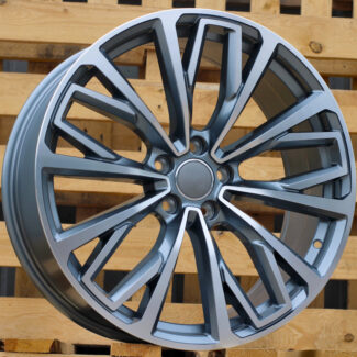 R18x8 5X112 ET 39 66.5 B1453 (FE186/BY1453) Grey Polished (MG) For AUD (P1)