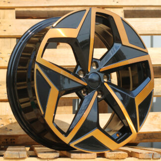 R19x7.5 5X112 ET 50 57.1 I5649 Black Polished Cooper (MBC) For VW (Z5) (For ID3)