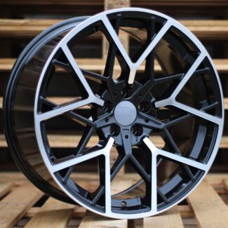 R19x9.5 5X112 ET 37 66.6 B1383 Black Polished+Powder Coating (MBPC) For BMW