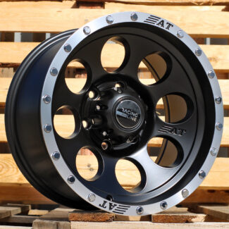 R16x8.5 6X139.7 ET M15 110.1 B5187 Black Half Matt+Polished Lip (BLHMPL) For 4X4 (R)