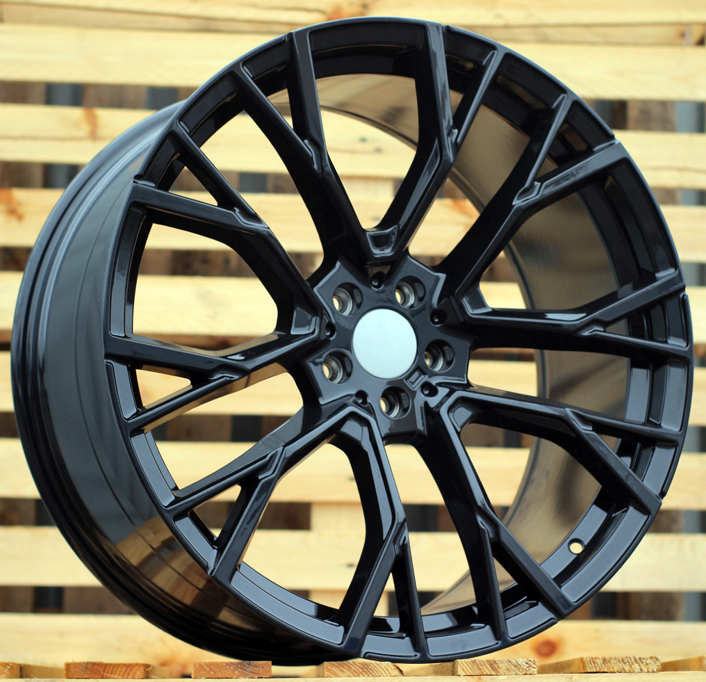 R22x9.5 5X112 ET 37 66.6 B5769 Black (BL) For BMW (K4+K2) (Rear+Front)