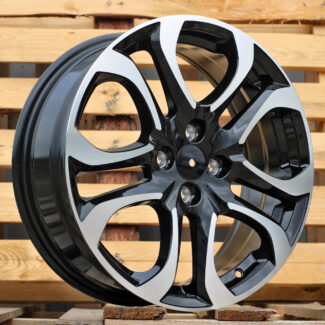 R17x6.5 4X100 ET 45 60.1 L1650 Black Polished (MB) For RACIN (P1)