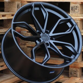 R22x10 5X120 ET 40 74.1 HX011 (E255221003S) Black Half Matt (BLHM) For HAXER (K4+P2) (Front+Rear)