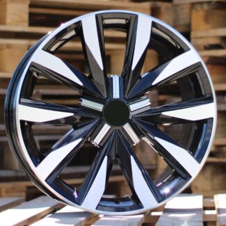 R18x8 5X120 ET 50 65.1 B1351 Black Polished (MB) For VW (Z4) (4x4)