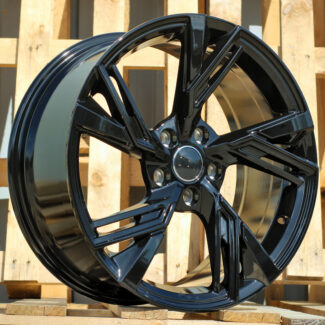 R18x8 5X112 ET 39 66.5 B1571 (IND5452) Black (BL) For AUD (Z5)