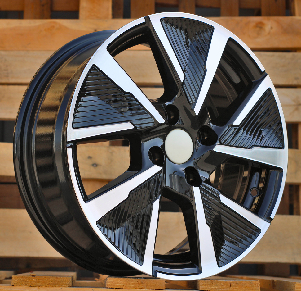 R17x7 4X108 ET 32 65.1 B5906F Black Polished (MB) For PEUG (L6+L4) (Full Spokes)