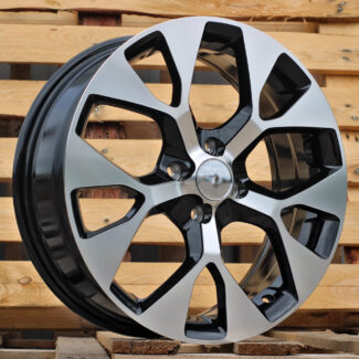 R17x6.5 4X100 ET 40 60.1 L1667 Black Polished (MB) For RACIN