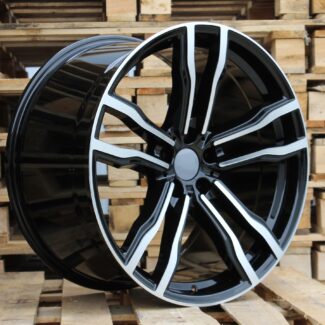 R19x9 5X120 ET 48 74.1 BY588 (DLJ588) Black Polished (MB) For BMW (P2+Z4) (X5)
