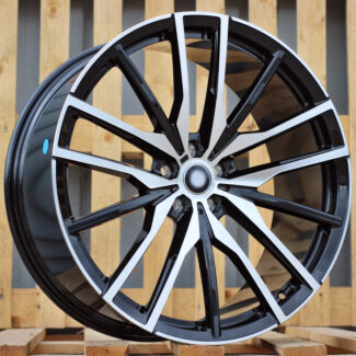 R20x10.5 5X112 ET 40 66.6 B5464 Black Polished (MB) For BMW (K4+K2+Z4) (Rear+Front)