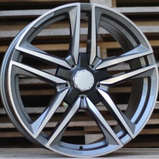R19x9.5 5X112 ET 45 66.6 B1558 Grey Polished (MG) For MER
