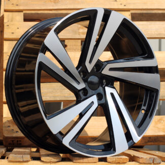 R20x9 5X112 ET 33 66.6 I5641 Black Polished (MB) For VW (Z5) (New TOUAREG)