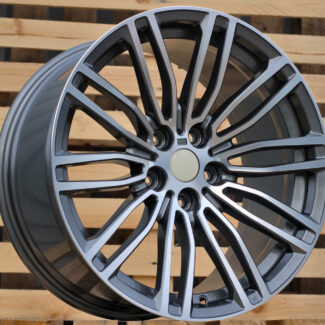 R19x9.5 5X120 ET 38 72.6 B1318 Grey Polished (MG) For BMW (P+P2) (Front+Rear)