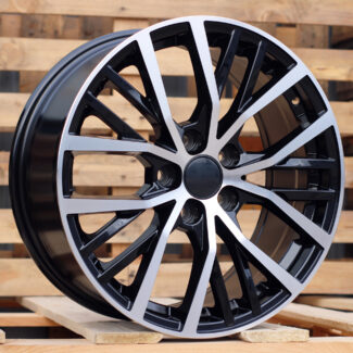 R17x7.5 5X112 ET 45 57.1 BK952 Black Polished (MB) For VW (R+P)