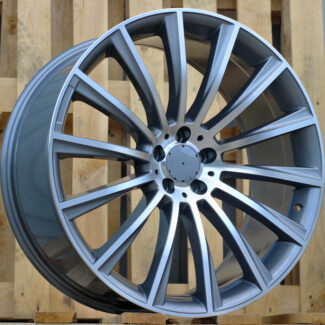 R16x7 5X112 ET 40 66.6 B1048 (XFA25) Grey Polished (MG) For MER (P1)