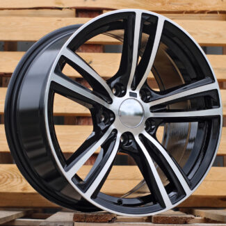 R17x8 5X120 ET 34 72.6 B5739 Black Polished (MB) For BMW (L2)
