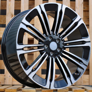 R22x9.5 5X108 ET 45 63.3 B1808 Black Polished (MB) For LAND (P)