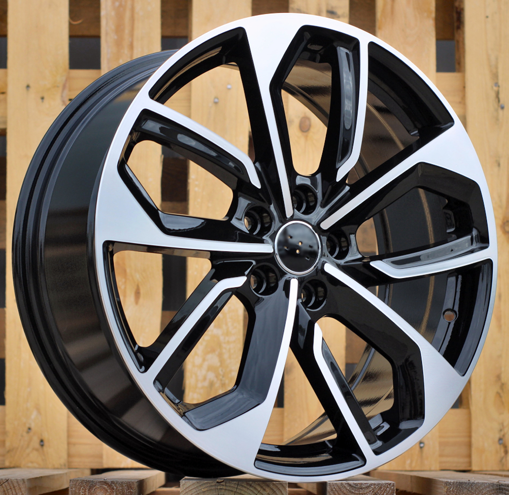 R19x8 5X112 ET 49 57.1 3S5979 Black Polished (MB) For AUD (K4+P) (HYBRID FORGED New Model)