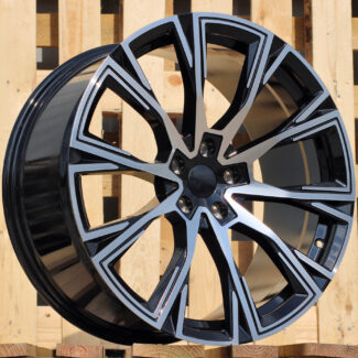 R19x9 5X112 ET 40 66.6 D1130 Black Polished (MB) For BMW (K7+K3) (Rear+Front)