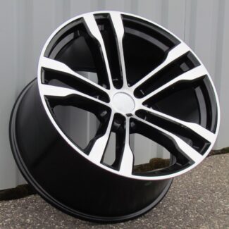R20x10 5X120 ET 40 74.1 BK924 Black Polished (MB) For BMW (P2) (Rear+Front)