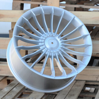 R20x8.5 10X112/120 ET 25 72.6 BK273 Silver Shining (SS) For BMW (K4+P) (ALPINA Style Rear+Front)