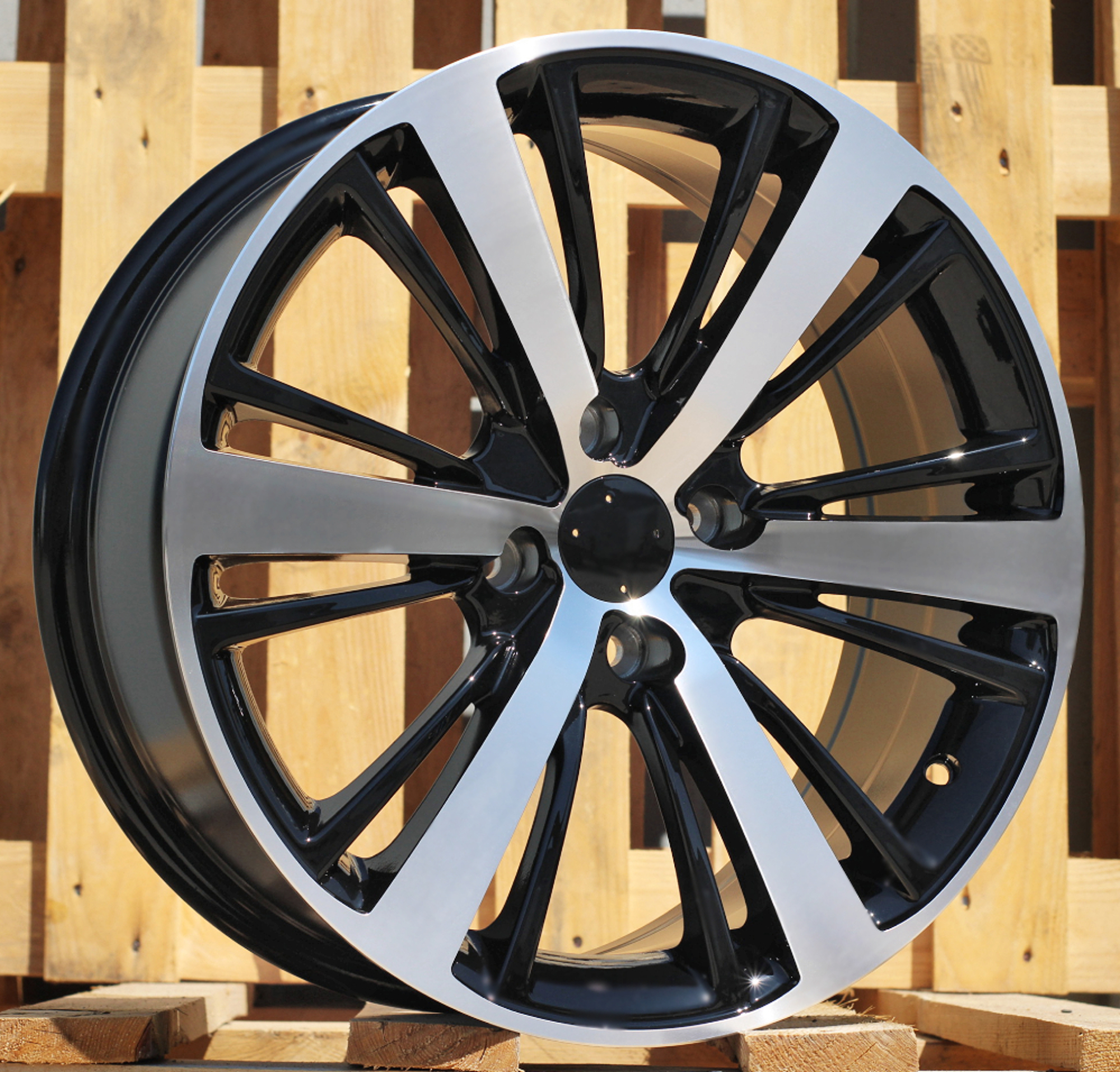 R18x7.5 4X108 ET 25 65.1 LU451 Black Polished (MB) For PEUG (P1)