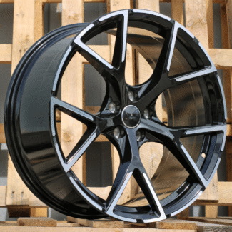R17x7.5 5X112 ET 36 66.5 3S5997 Black Polished (MB) For AUD (P) (HYBRID FORGED)