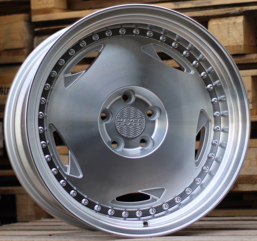 R16x9 5X112 ET 20 66.6 HX029 Polished Silver+Polished Lip (MSPL) For HAXER