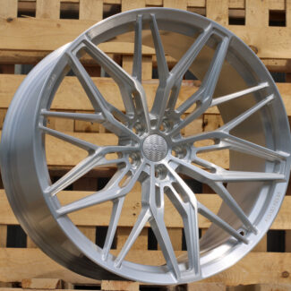 R21x10.5 5X112 ET 30 66.6 HXF02 Brush Silver (BS) For HAXER (K3) (FORGED (NEW Model)