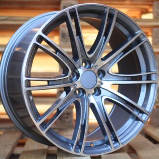 R19x9.5 5X112 ET 39 66.6 BY599 (LJ599) Grey Polished (MG) For BMW