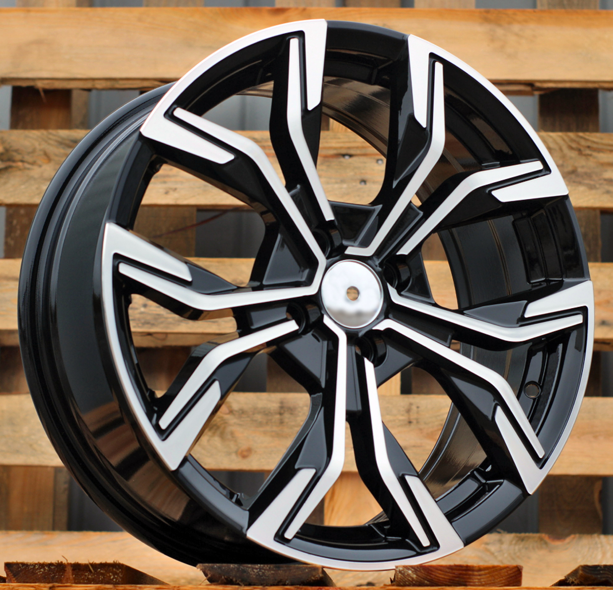 R15x6.5 4X100 ET 37 60.1 B5920 Black Polished (MB) For RENAU (R+P2)