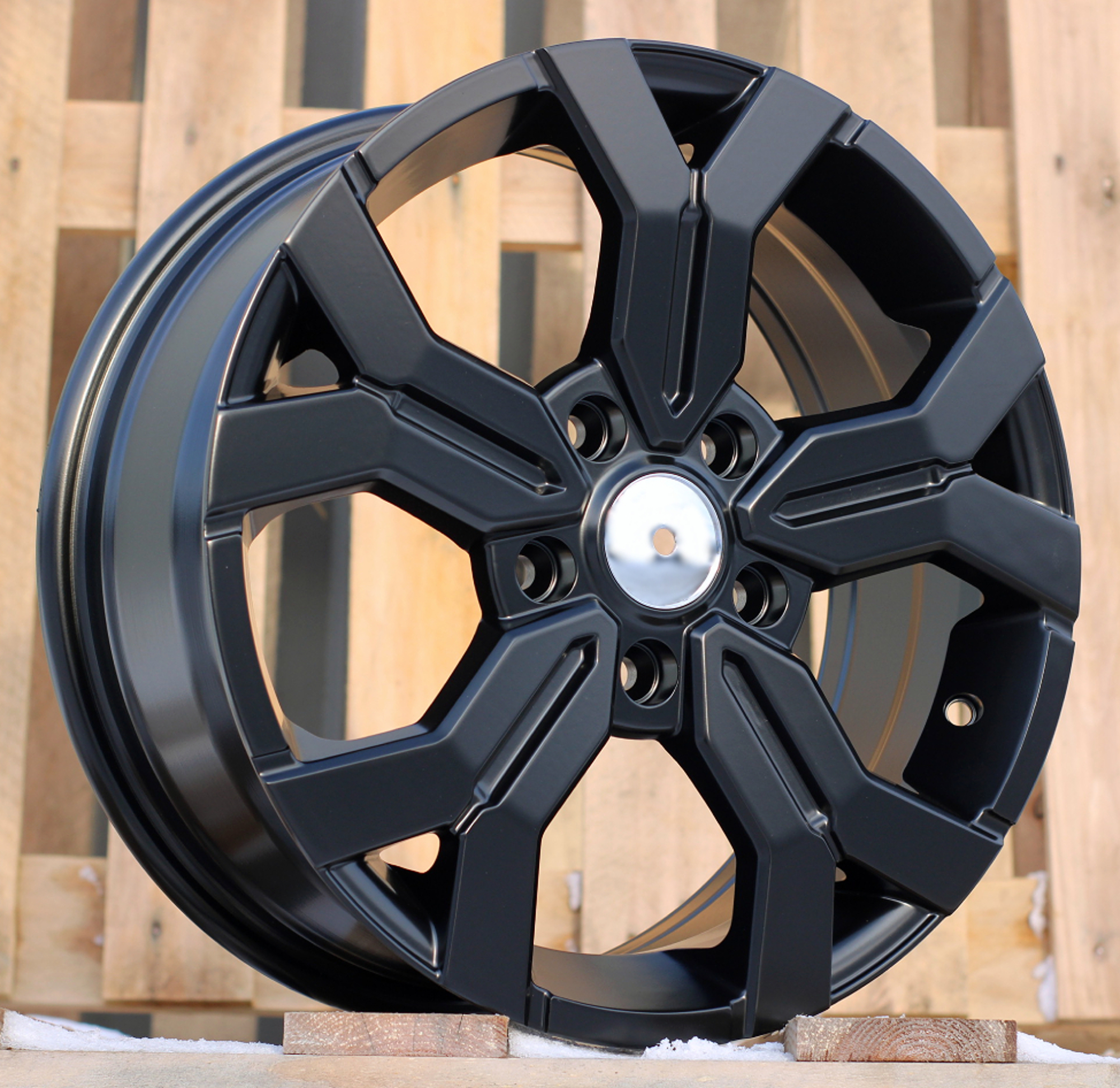 R15x6.5 4X100 ET 40 60.1 B1110 Black Half Matt (BLHM) For DACIA (K4) (NEW Model)