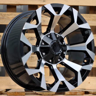 R18x9 6X139.7 ET 0 106.1 B1521 Black Polished (MB) For 4X4 (Z4)