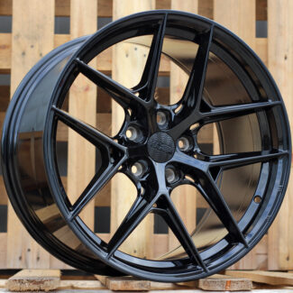 R17x8 5X120 ET 35 72.6 HX044 (A5598) Black (BL) For HAXER (P)