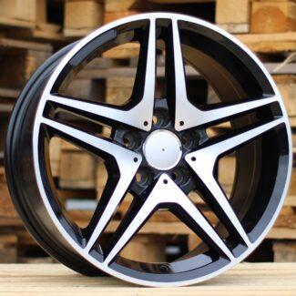 R17x8 5X112 ET 40 66.6 BK443 Black Polished (MB) For MER (L1)