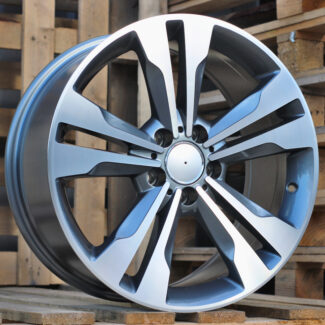 R17x7.5 5X112 ET 44 66.6 BK754 (FR936/QC1106) Grey Polished (MG) For MER (P1+K7)