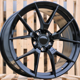 R19x9.5 5X120 ET 40 72.6 HE761 (IN5342) Black (BL) For BMW (P2) (Rear+Front)