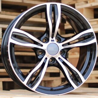 R18x8 5X120 ET 20 74.1 E492 (BK5728) Black Polished (MB) For BMW (P)