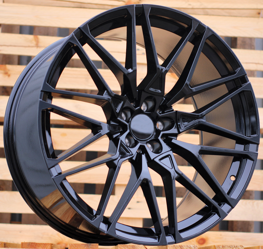 R22x9.5 5X112 ET 37 66.6 B5771 (IN0295) Black (BL) For BMW (Z5) (Rear+Front)