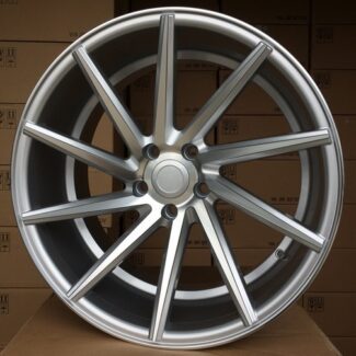 R20x10 5X114.3 ET 38 73.1 B1058 Polished Silver+Powder Coating (MSPC) For RACIN