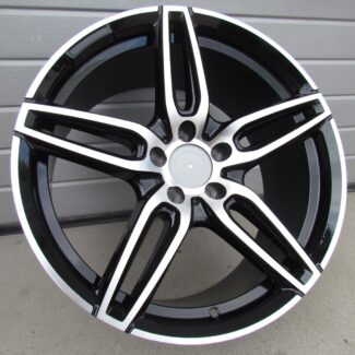 R18x8 5X112 ET 43 66.6 XE225 (BK5434) Black Polished (MB) For MER (K2+P)