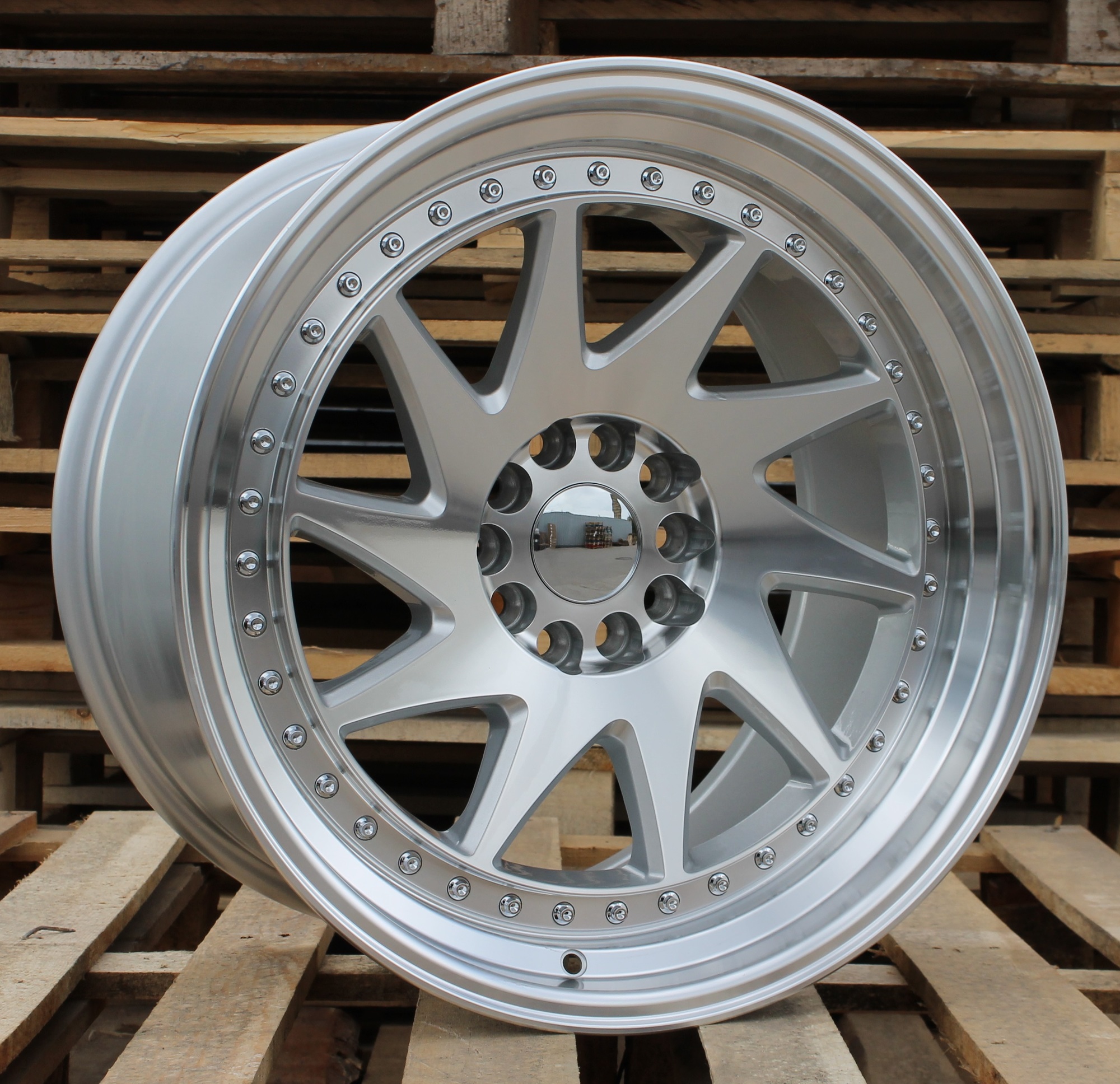 R20x11 5X120 ET 25 74.1 XFA39 Silver+Polished Lip (SP) For RACIN