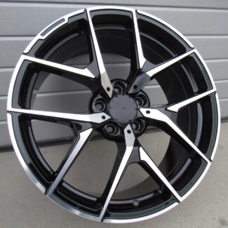 R17x8 5X112 ET 40 66.6 XE137 Black Polished (MB) For MER (P2+P1)