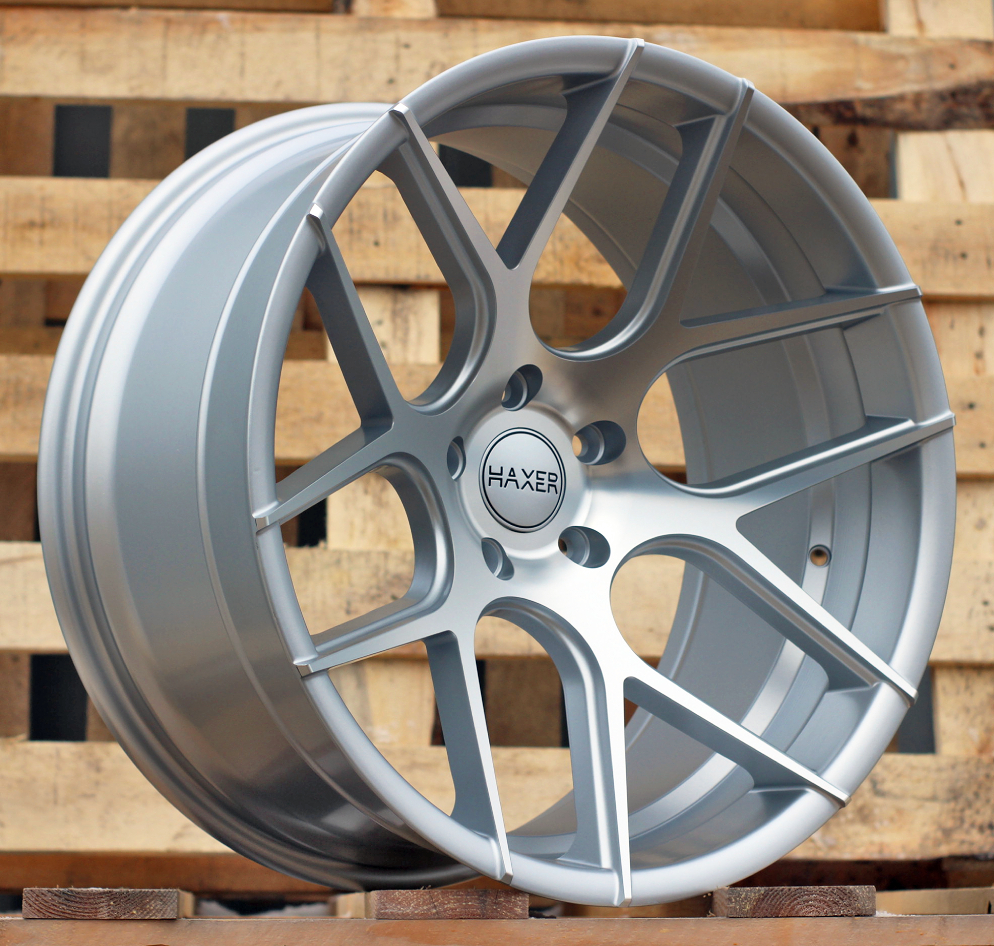 R20x9 5X120 ET 35 72.6 SSA03 (HX022) Polished Silver Half Matt (MSHM) For HAXER (Z2) (Rear+Front)