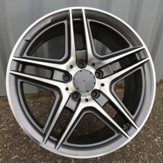R17x7.5 5X112 ET 45 66.6 SSA02 Grey Polished (MG) For MER