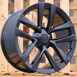 R21x9.5 5X120 ET 40 64.1 YF5591 Black Half Matt (BLHM) For TESLA (K7+Z5) (HYBRID FORGED (Model S)(Rear+Front)