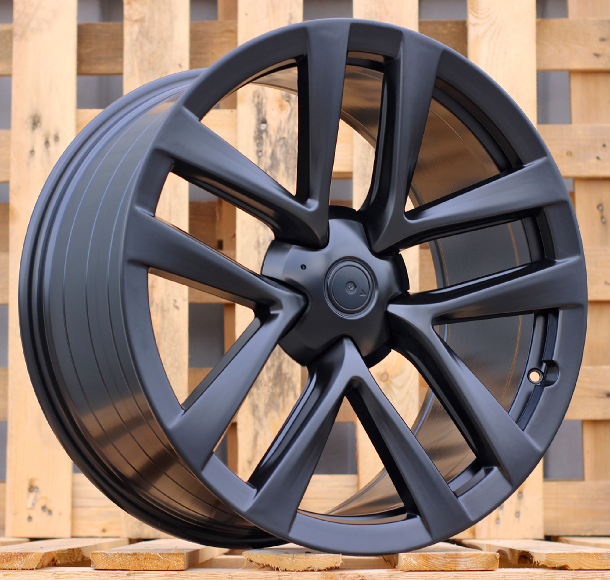 R19x8.5 5X120 ET 35 64.1 YF5591 (F9681) Black Half Matt (BLHM) For TESLA (Z5) (HYBRID FORGED Model S/X)