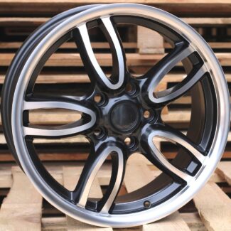 R17x7 5X120 ET 50 72.6 ZE1144 Black Polished Half Matt (MBHM) For RACIN