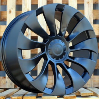R20x9 5X114.3 ET 34 64.1 YS214 Black Half Matt (BLHM) For TESLA (K4+K2+P) (HYBRID FORGED (Model 3)